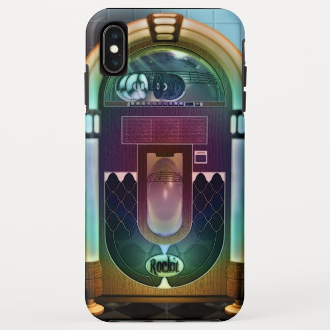 Capa Para iPhone, Case-Mate Jukebox retro do rock and roll (Verso)