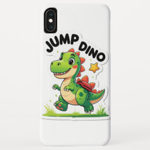 Capa Para iPhone Da Case-Mate Jump Dino - Vinheta de desenho animado para jogar