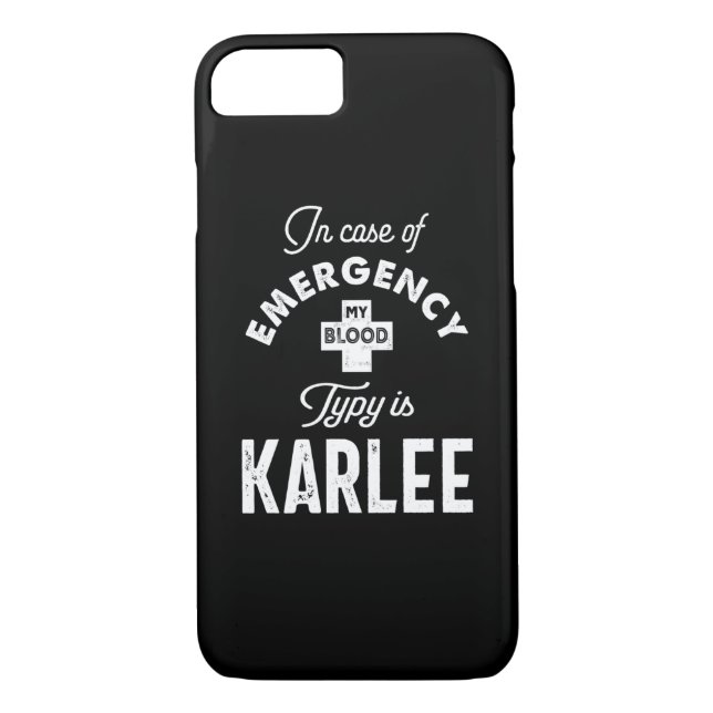 Capa Para iPhone, Case-Mate Karlee Personalised Name Birthday Gift (Verso)