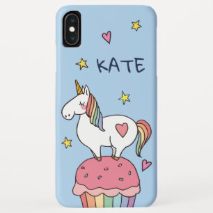 Capa Para iPhone Da Case-Mate Kawaii Cute Doodle Rainbow Unicórnio e Estrelas