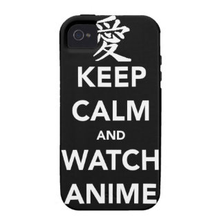 Capa Para iPhone 4/4S Keep Calm and Watch Anime