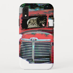 Capa Para iPhone Da Case-Mate Keeshond Christmas Old Truck Painting Art