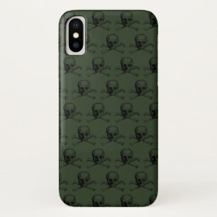Capa Para iPhone Da Case-Mate Khaki Skull Halloween Nome Personalizado