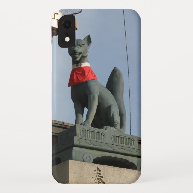 Capa Para iPhone, Case-Mate Kitsune キツネ (Raposa) com Joia na Boca (Verso)