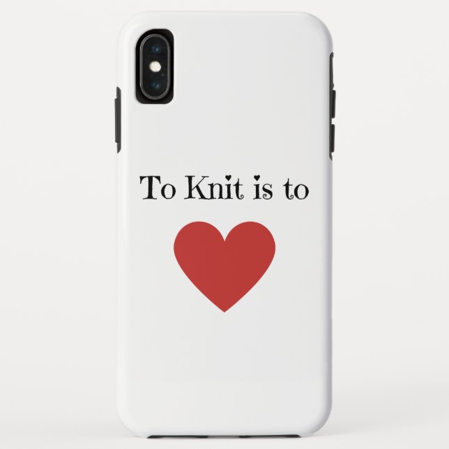 Capa Para iPhone, Case-Mate Knit é para o Amor - (Verso)