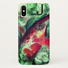 Capa Para iPhone Da Case-Mate Koi Carp Fish Painting e Letra