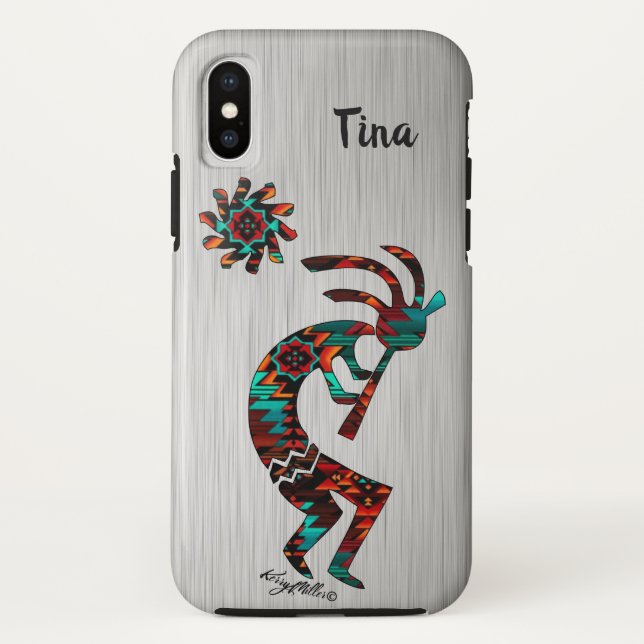 CAPA PARA iPhone, Case-Mate  KOKOPELLI JOGANDO A FLUTA (Verso)