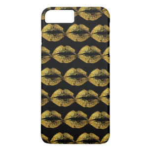 Capa Para iPhone Da Case-Mate Lábios Dourados #2 do brilho
