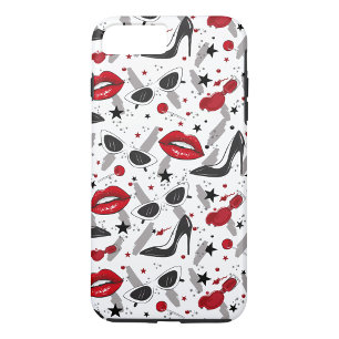 Capa iPhone 8 Plus/7 Plus Lábios Vermelhos