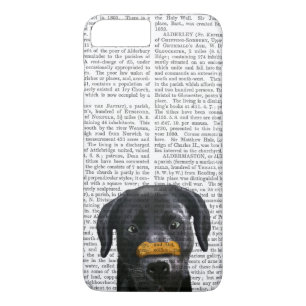 Capa iPhone 8 Plus/7 Plus Labrador Preto com Osso no Nariz