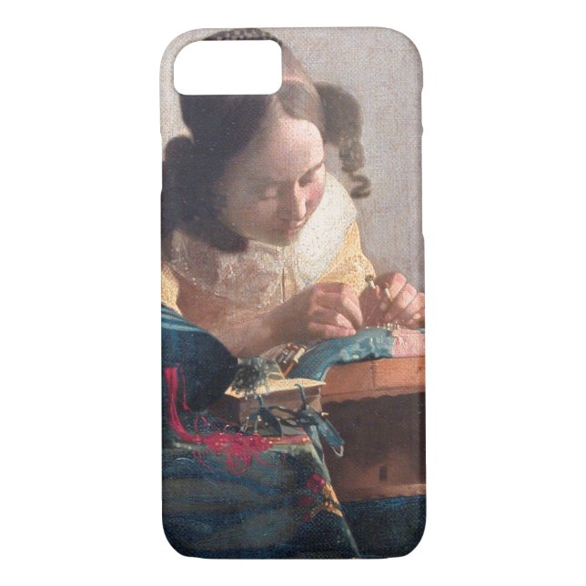 Capa Para iPhone, Case-Mate Lacemaker, Johannes Vermeer, 1669-1670 (Verso)
