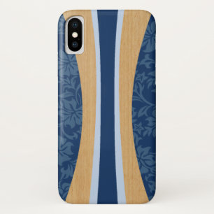Capa Para iPhone X Laniakea Hawaiian Faux Wood Surfboard