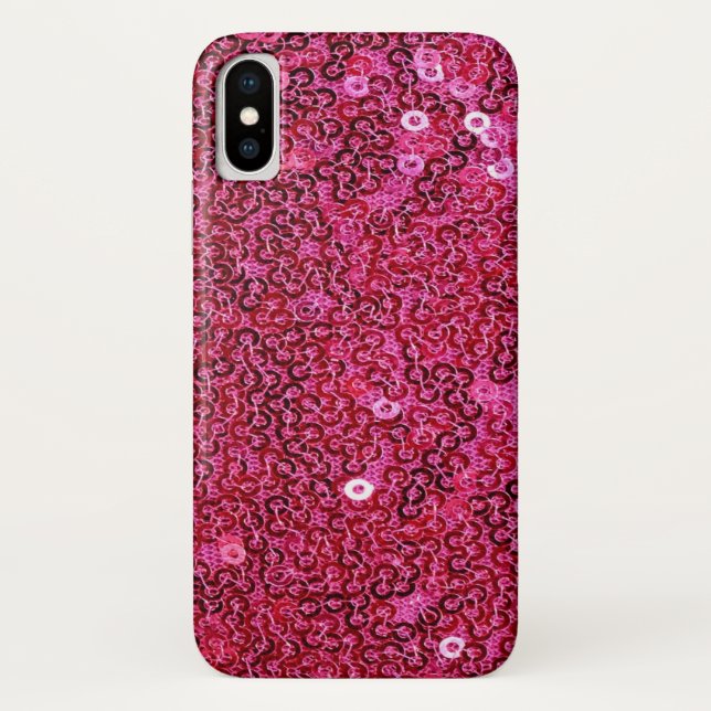 Capa Para iPhone, Case-Mate Lantejoulas Rosa iPhone X, XS, XS Max, XR (Verso)