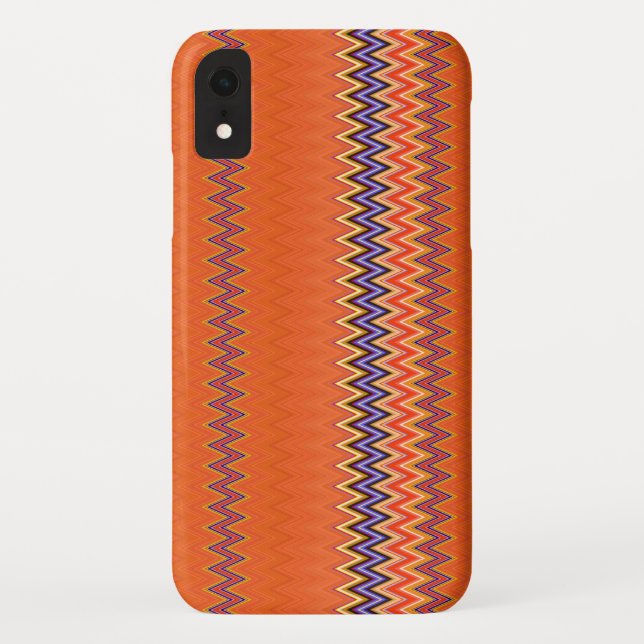 Capa Para iPhone, Case-Mate Laranja e Zigzag (Verso)