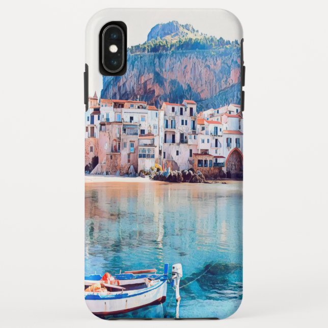 Capa Para iPhone, Case-Mate ldp CEFALU - Sicília - praia - panorama (Verso)