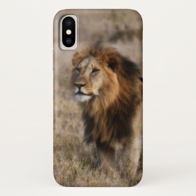 Capa Para iPhone, Case-Mate Leão Africano na Grama (Verso)