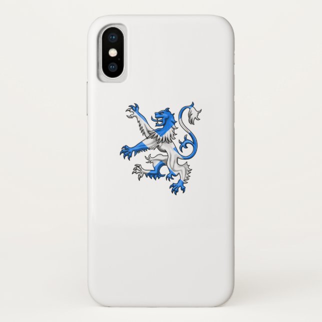 Capa Para iPhone, Case-Mate Leão Escocês em Ruas. (Verso)