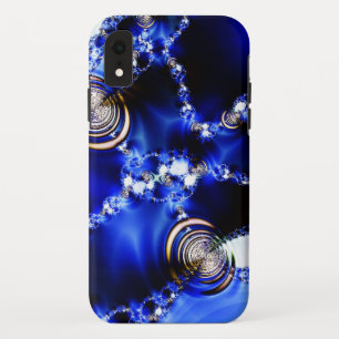 Capa Para iPhone Da Case-Mate Legal Padrão Azul Artístico Com Um Pouco De Blin