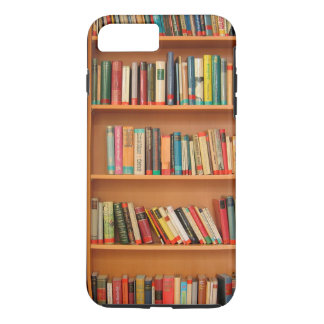 Capa iPhone 8 Plus/7 Plus Leitura do worm da biblioteca de livros da estante