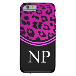 Capa Tough Para iPhone 6 Leopardo cor-de-rosa do caso do iPhone 6 do médico
