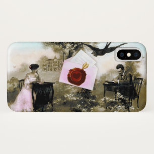 CAPA PARA iPhone X  LETRA ROMÂNTICA DO NAMORADOS, SELO DE CERVEJA VERM