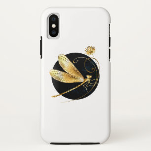 Capa Para iPhone Da Case-Mate libélula ouro em círculo preto
