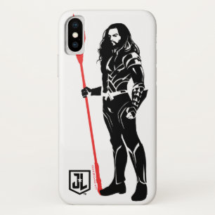 Capa Para iPhone Da Case-Mate Liga da Justiça  Arte de Pop Aquaman Pose Noir