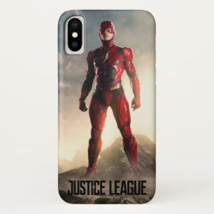 Capa Para iPhone X Liga da Justiça   Flash no Battlefield