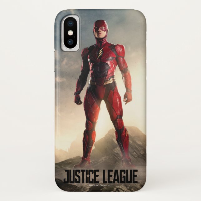 Capa Para iPhone, Case-Mate Liga da Justiça | Flash no Battlefield (Verso)