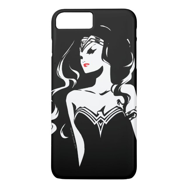 Capa Para iPhone, Case-Mate Liga da Justiça | Mulher Maravilha Noir Pop Art (Verso)