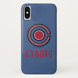 Capa Para iPhone Da Case-Mate Liga da Justiça Símbolo Cyborg de pincel e meio