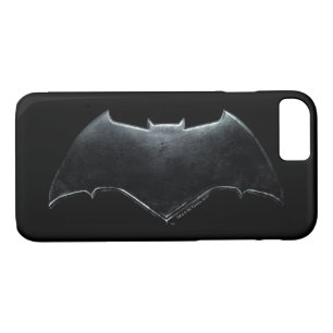 Capa iPhone 8/7 Liga da Justiça Símbolo de Batman Metálico