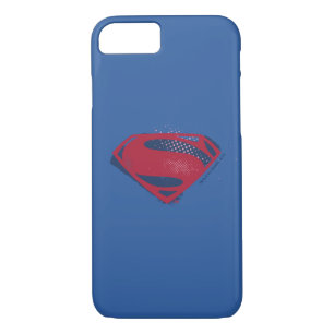 Capa iPhone 8/7 Liga da Justiça Símbolo Superman Pincel e Meio-T