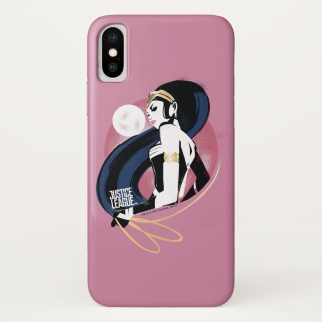 Capa Para iPhone, Case-Mate Liga da Justiça | Wonder Profile Pop Art (Verso)