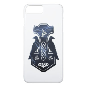 Capa iPhone 8 Plus/7 Plus Lightning Bolt Thor's Hammer