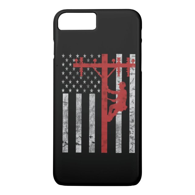 Capa Para iPhone, Case-Mate Lineman americano (Verso)