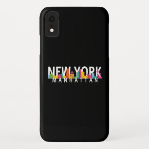 Capa Para iPhone Da Case-Mate Linha do horizonte de New York Manhattan com palma