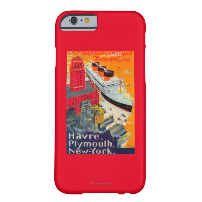 Capa Para iPhone, Case-Mate Linha francesa poster de viagens, Havre a (Verso)