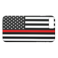 Linha vermelha fina bandeira americana