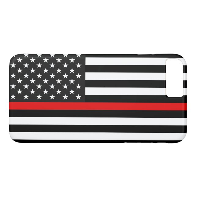 Capa Para iPhone, Case-Mate Linha vermelha fina bandeira americana (Verso (Horizontal))