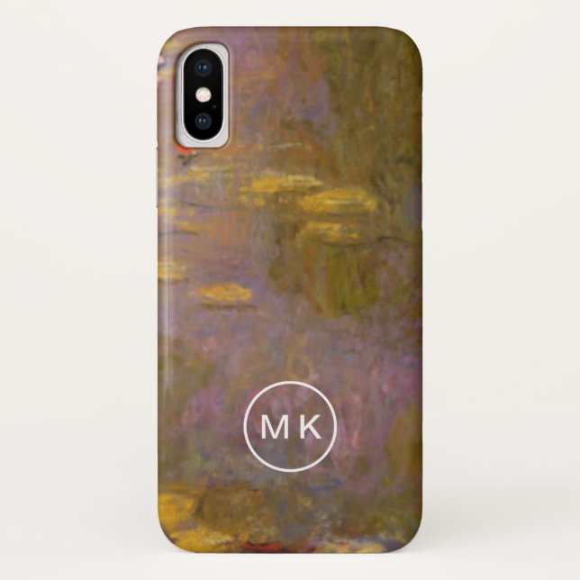 Capa Para iPhone, Case-Mate Lírios de água Nympheas de Claude Monet | (Verso)