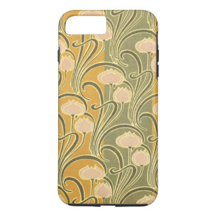 Capa iPhone 8 Plus/7 Plus Listras & flores de Nouveau da arte de Rene