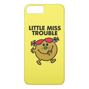 Capa iPhone 8 Plus/7 Plus Little Miss Trouble Letra negra