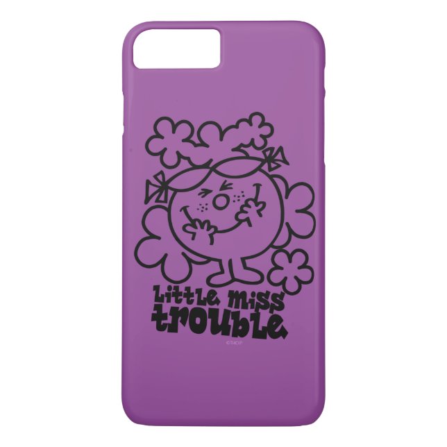 Capa Para iPhone, Case-Mate Little Miss Trouble | Preto e branco (Verso)