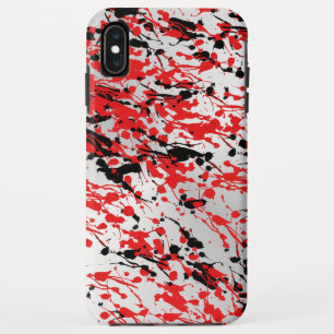 Capa Para iPhone Da Case-Mate Lixeira e perfuração de Abstrato preto e vermelho