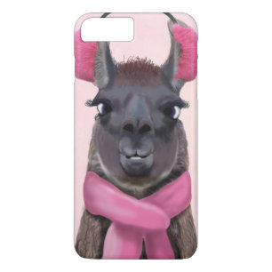 Capa iPhone 8 Plus/7 Plus Llama Rosa