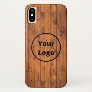 Capa Para iPhone Da Case-Mate Logotipo personalizado madeira marrom