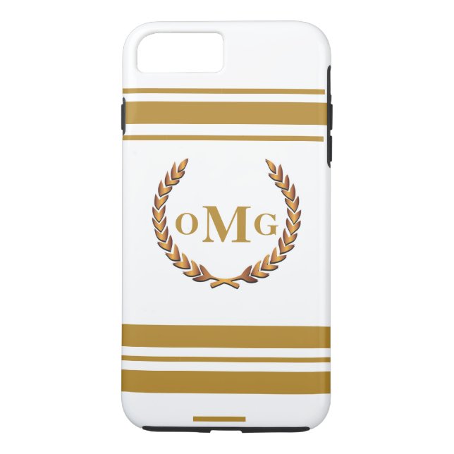 Capa Para iPhone, Case-Mate Logotipo personalizado personalizado monograma (Verso)