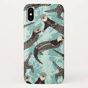 Capa Para iPhone Da Case-Mate lontras marítimas azul