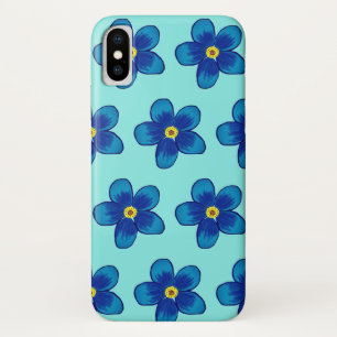Capa Para iPhone Da Case-Mate Lovelu Flores Azuis Apple iPhone X, Mal Lá